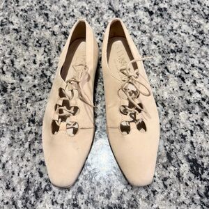 Sam & Libby lace up leather flats size 8.5B